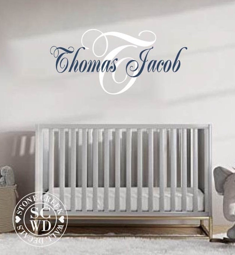 Custom Name Wall Decal | Boys Bedroom Wall Decal | Boys Nursery Wall ...