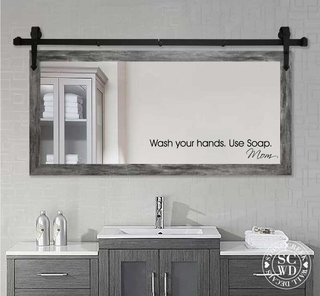 Wash Your Hands Use Soap Bathroom Wall Decal Bathroom Wall Decals ...