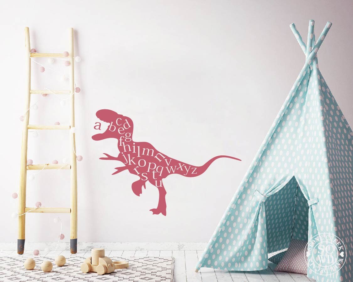 T Rex Wall Decals Dino Wall Decals Dinosaur Decals for Etsy UK