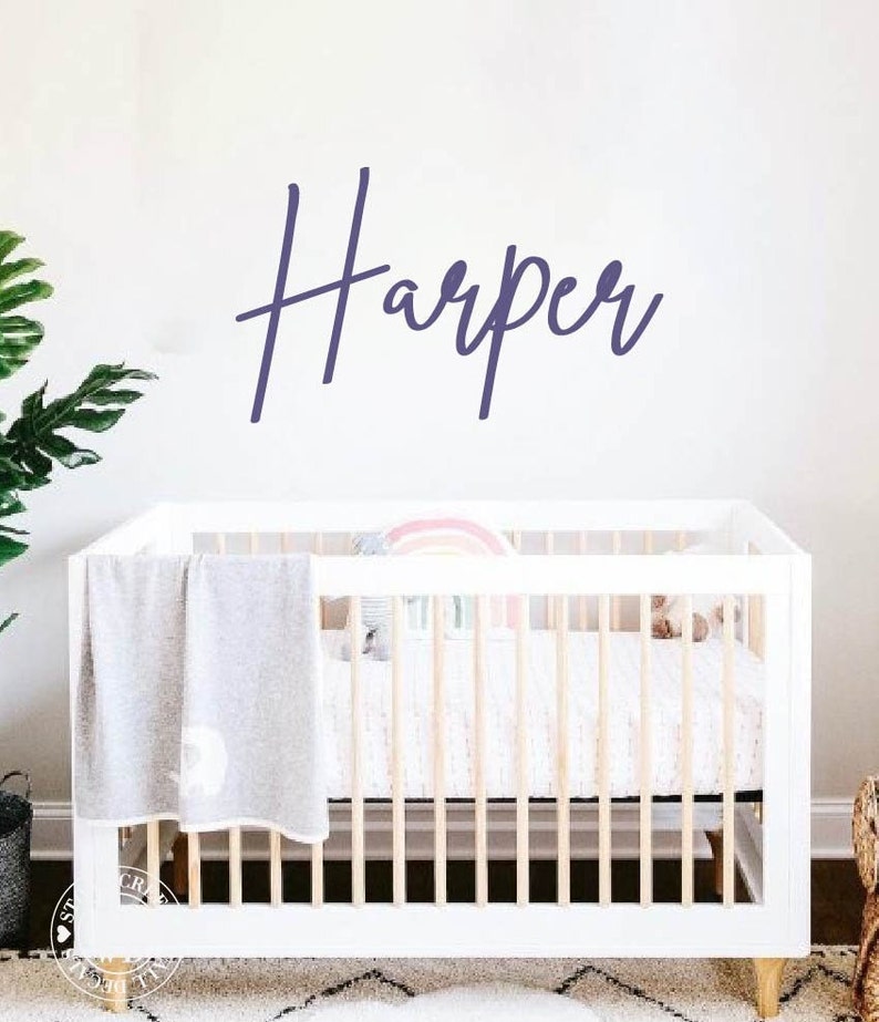 Personalized Name Wall Decal Custom Wall Sticker Girls Etsy