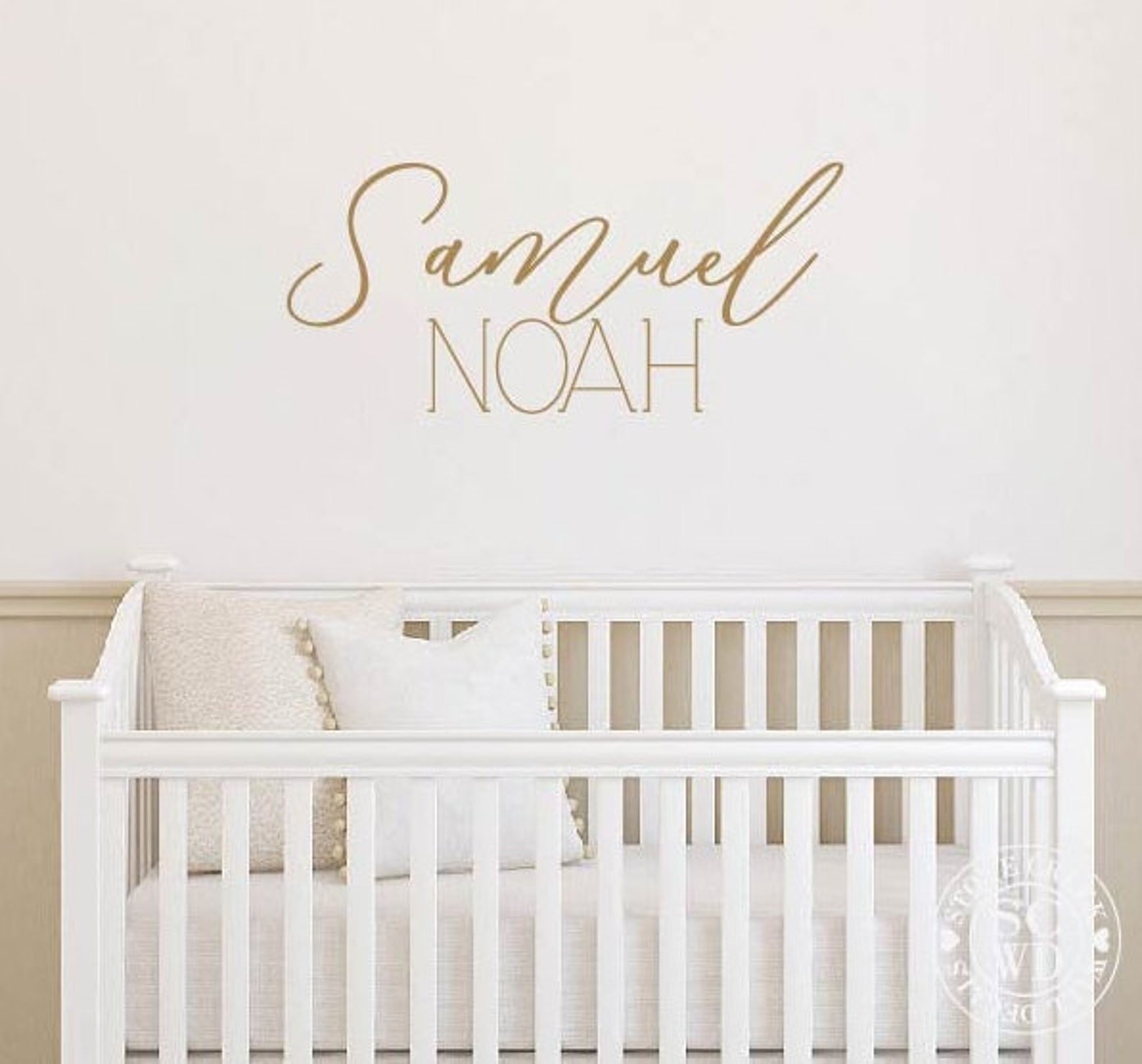 Personalized Wall Decal Boy Name Wall Decal Nursery Wall Decal ...