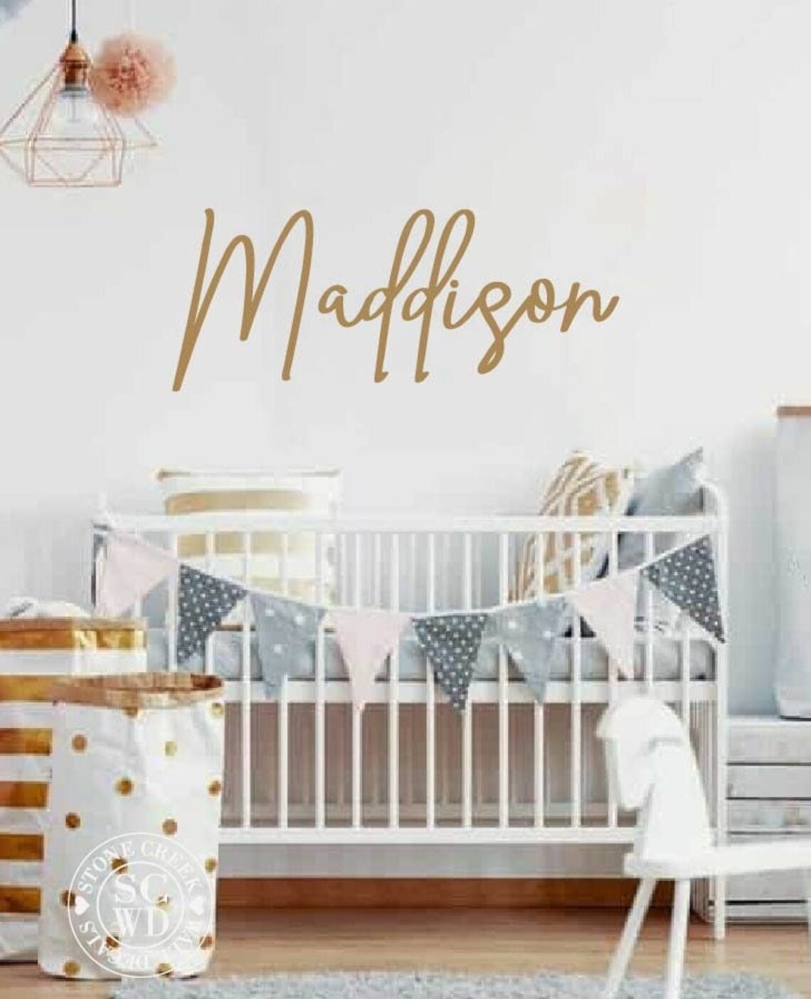 Personalized Name Wall Decal - Custom Wall Sticker - Girls Name Wall ...