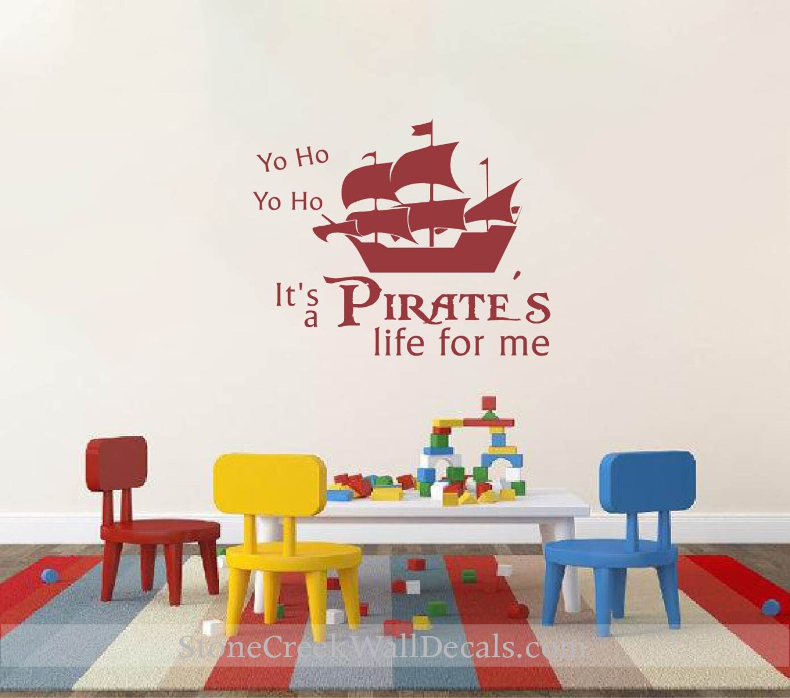 Pirate Wall Decal Boys Room Wall Decal It's a Pirate's Etsy