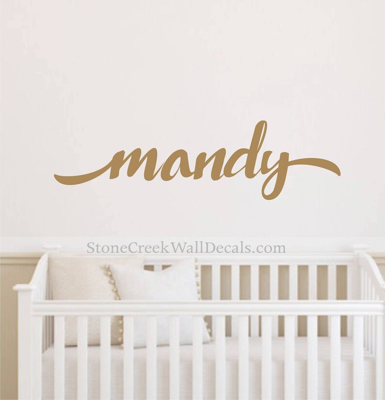 Personalized Name Vinyl Wall Decal Bedroom Wall Decal for Etsy