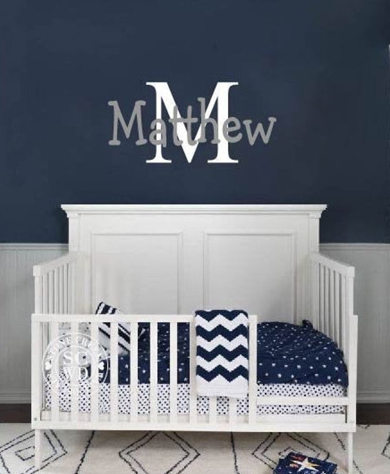 Girl Nursery Decal Name Wall Decal Personalized Name Decal Etsy