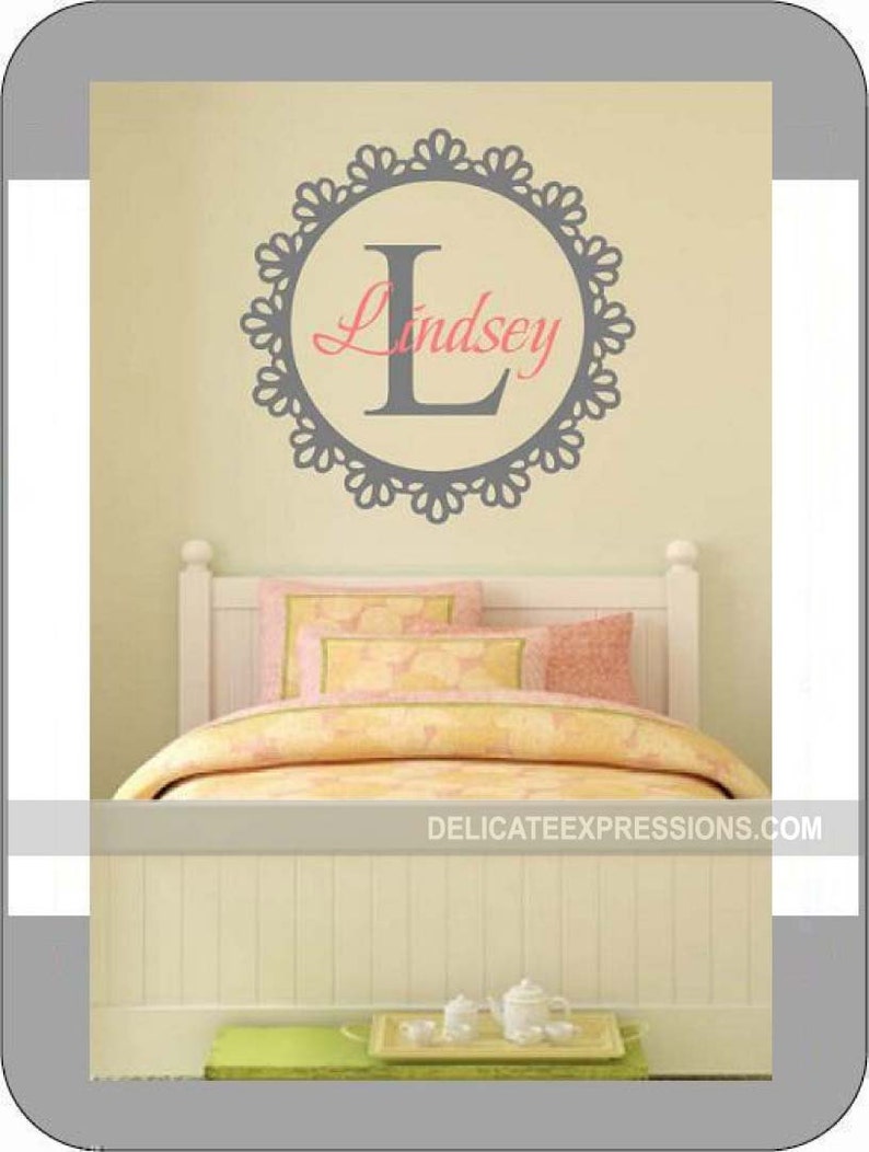 Personalized Wall Decal Girls Wall Decal Nursery Bedroom Etsy