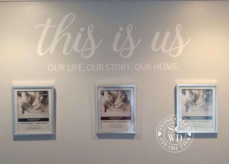 This is Us Wall Decal Our Life Our Story Our Home I This is Us Etsy