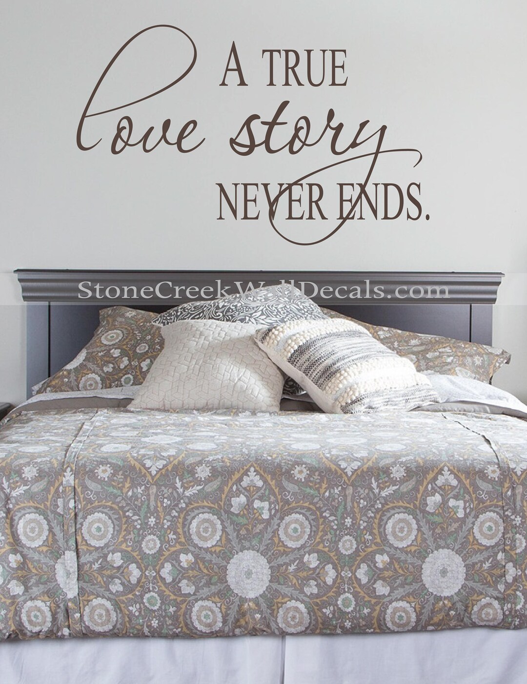 A True Love Story Never Ends Romantic Couples Decal Love Decal Master ...