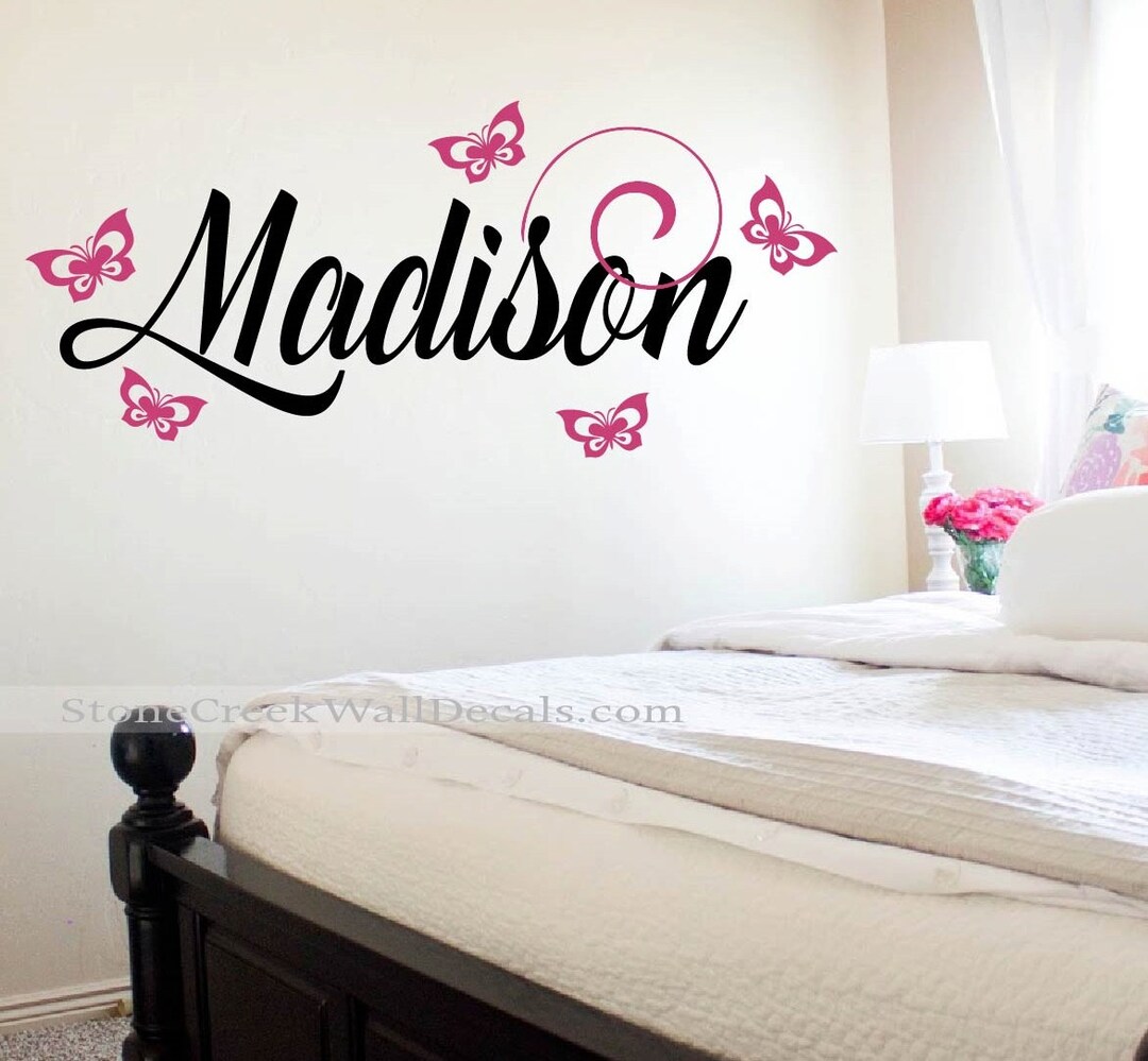 Butterfly Wall Decal Girls Bedroom Nursery N021 Butterflies Vinyl Wall ...