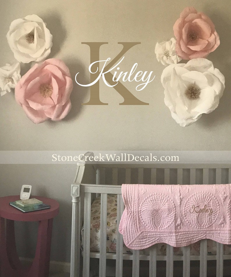Bedroom Wall Decal for Girls Personalized Name Wall Decal Etsy