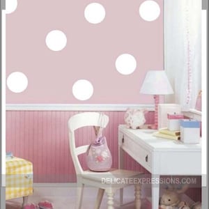 Polka Dot Wall Decals Set of Polka Dots Peel and Stick Dots Nursery Polka Dots Bedroom Wall Dots Wall Stickers Polka Dots Party Decor Vinyl