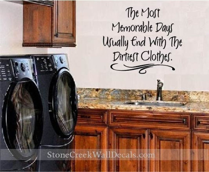 Laundry Room Wall Decals Laundry Wall Decal Laundry Room Decal Etsy