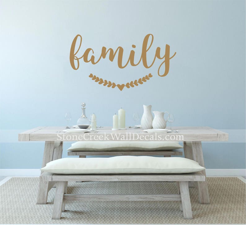Family Wall Decal Rustic Farmhouse Decal Vinyl Wall Decor Etsy