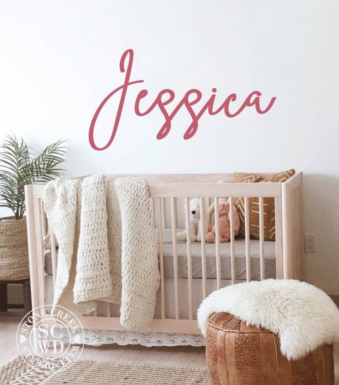 Personalized Name Wall Decal - Custom Wall Sticker - Girls Name Wall ...