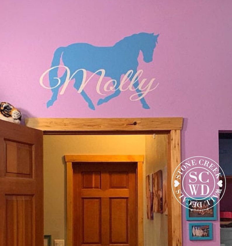 Horse Wall Decals Personalized Horse Decals Horse Wall Decal Etsy