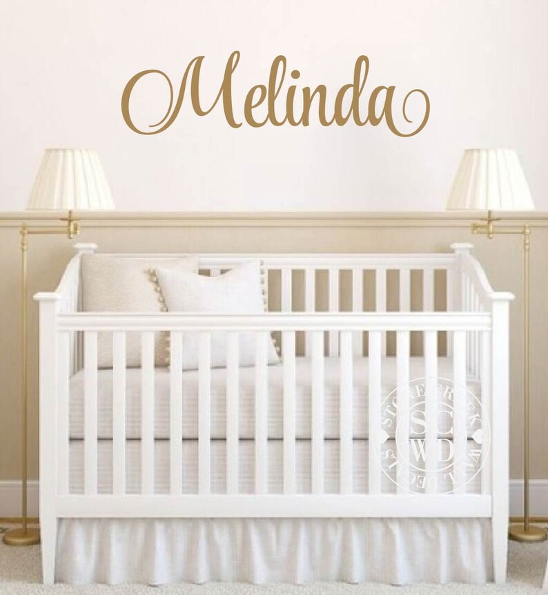 Personalized Name Wall Decal Boy Nursery Decal Fancy Etsy