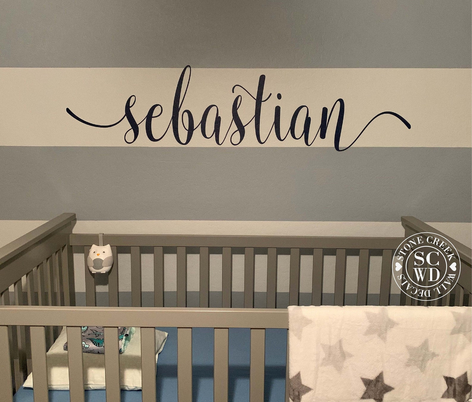 Name Wall Decal Personalized Name Decor Boys Nursery Decal Etsy