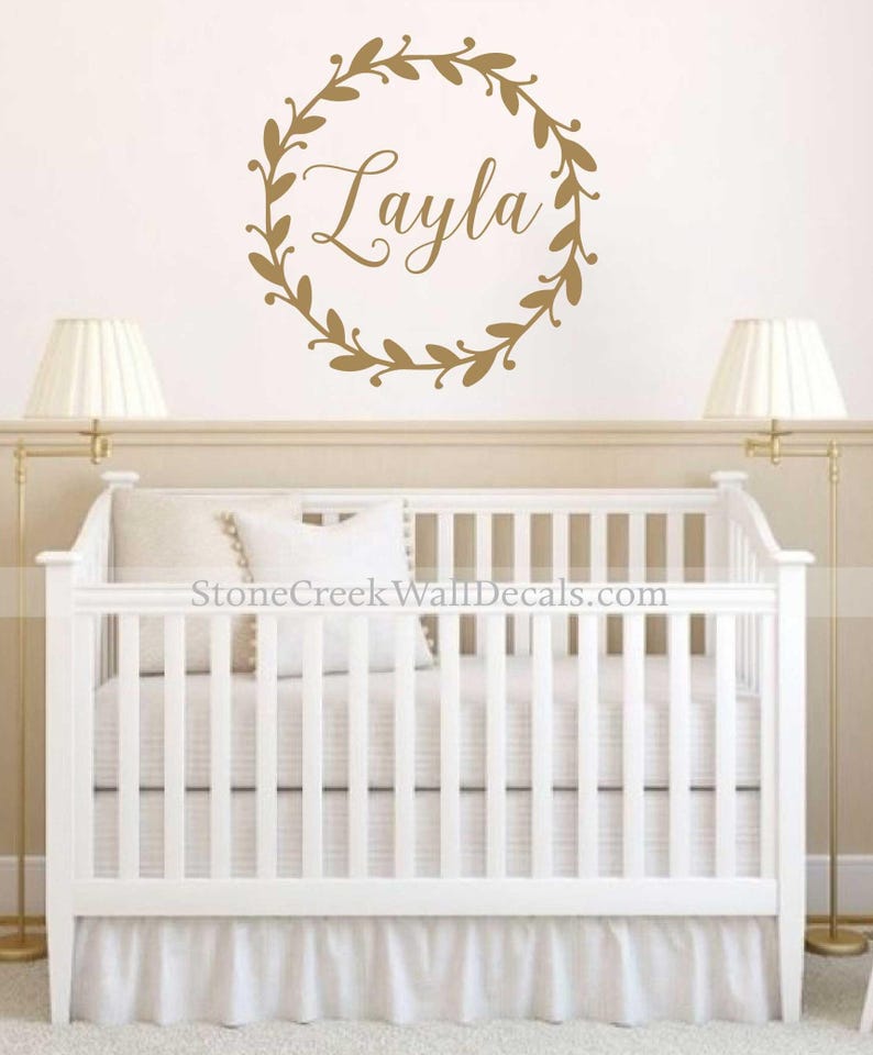 Personalized Wall Decal Name Wall Decal Girls Nursery Decal Etsy