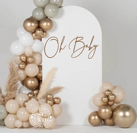 Shower Balloon Arch Oh Baby Decorations For Baby Shower Oh Baby