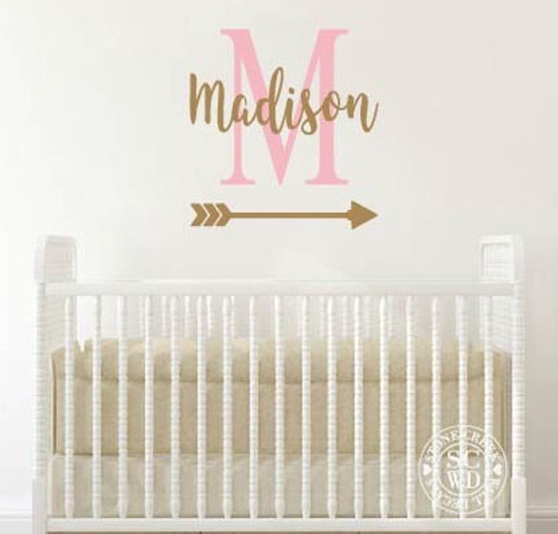 Personalized Decal Girls Vinyl Wall Decal Nursery Decor Name - Etsy
