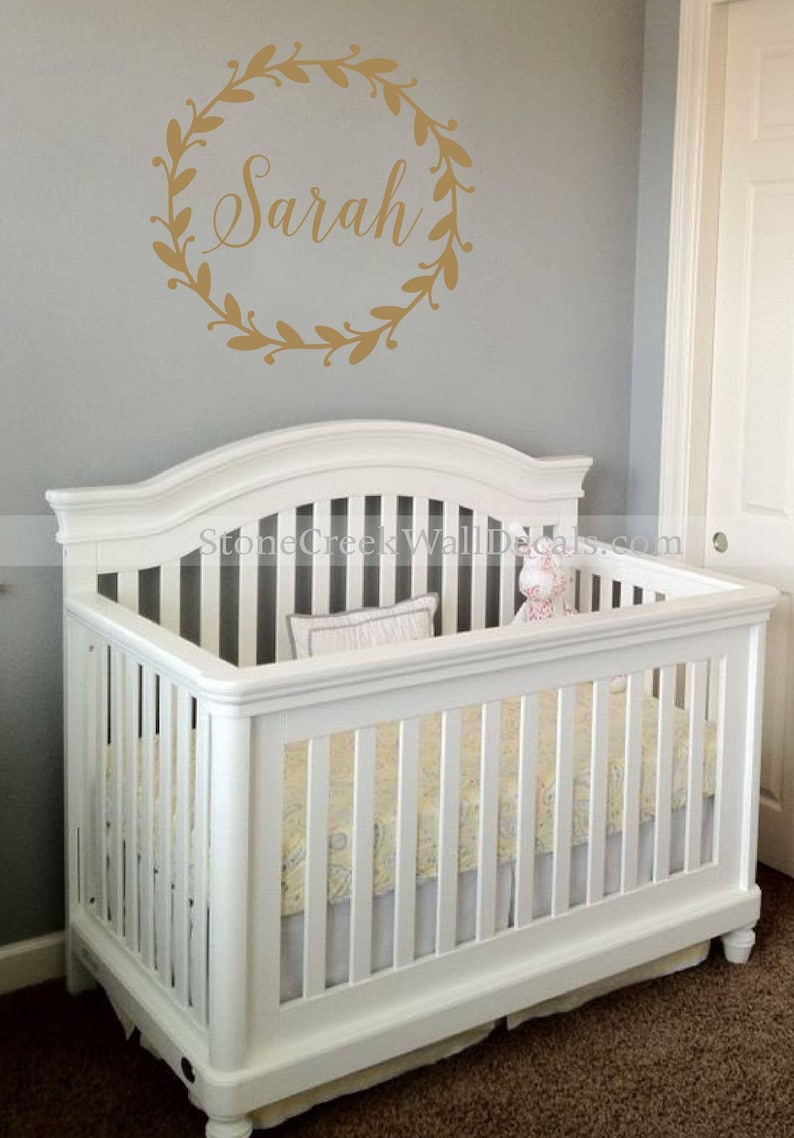 Personalized Wall Decal Name Wall Decal Girls Nursery Decal Etsy