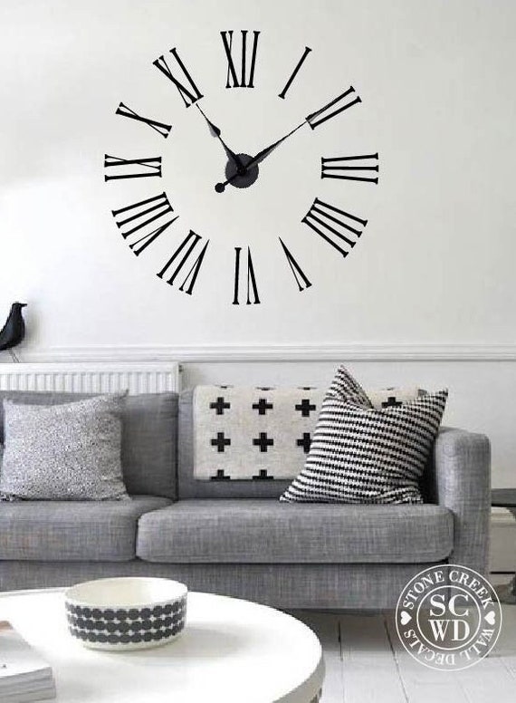 Large Creative Diy Wall Clock  Diy Large Wall Clock Sticker