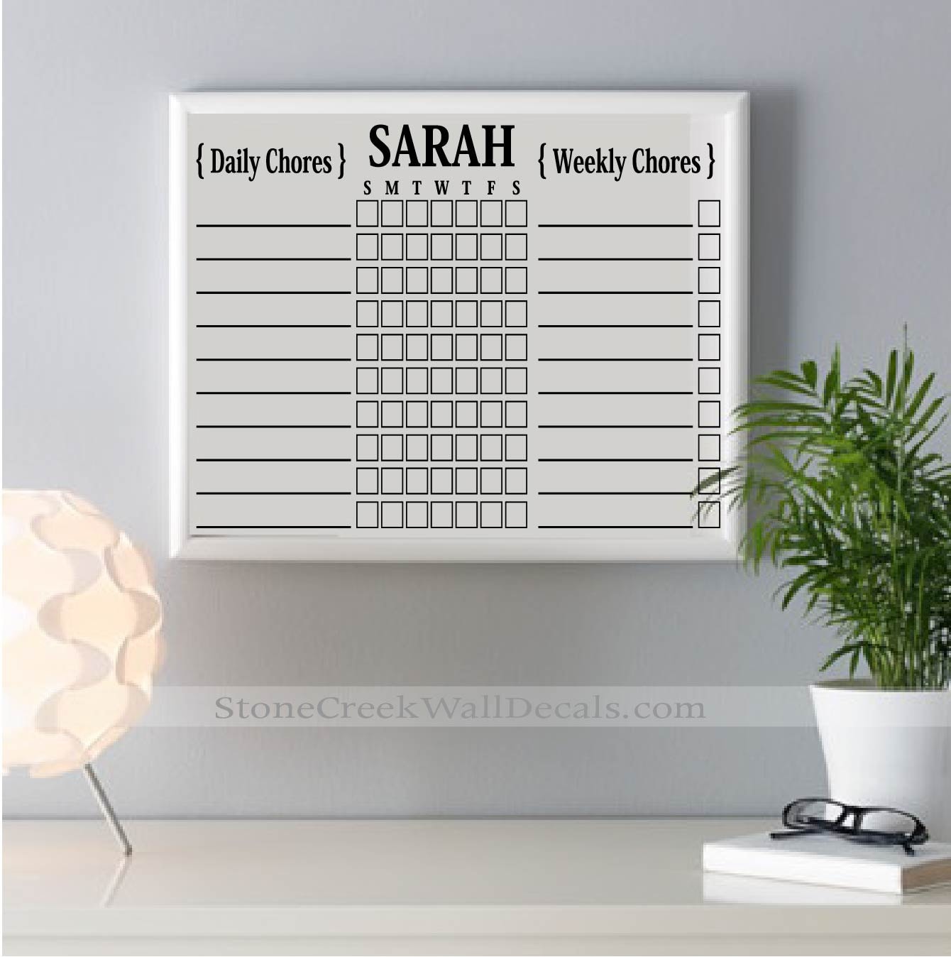 Home & Living Office reusable chore chart dry erase chore chart kids