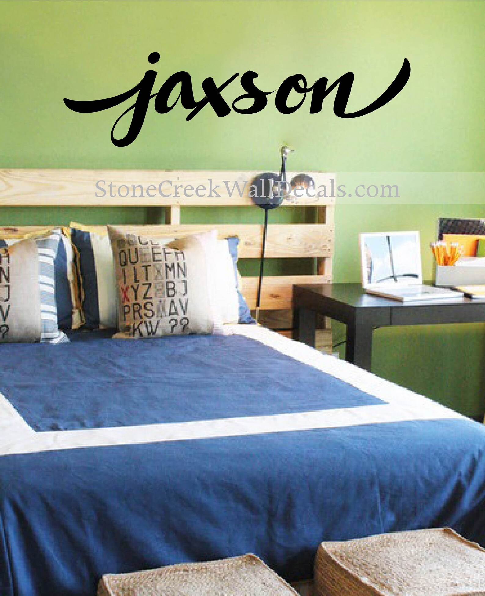 Personalized Name Vinyl Wall Decal | Bedroom Wall Decal for Boys | Boys ...