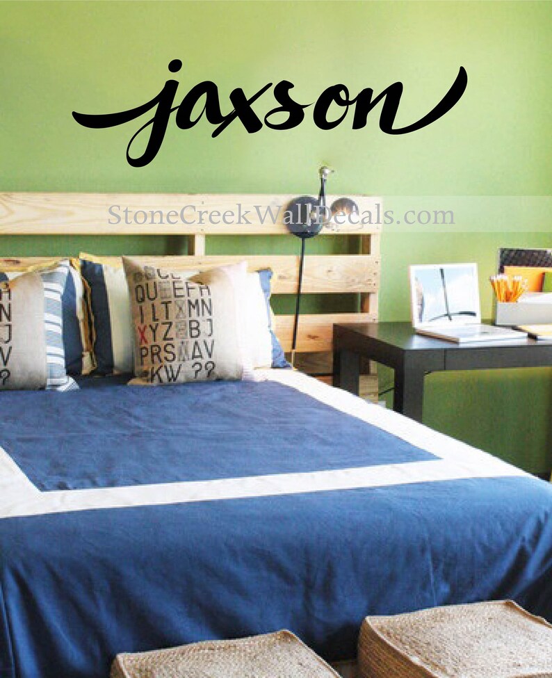 Personalized Name Vinyl Wall Decal Bedroom Wall Decal for Etsy