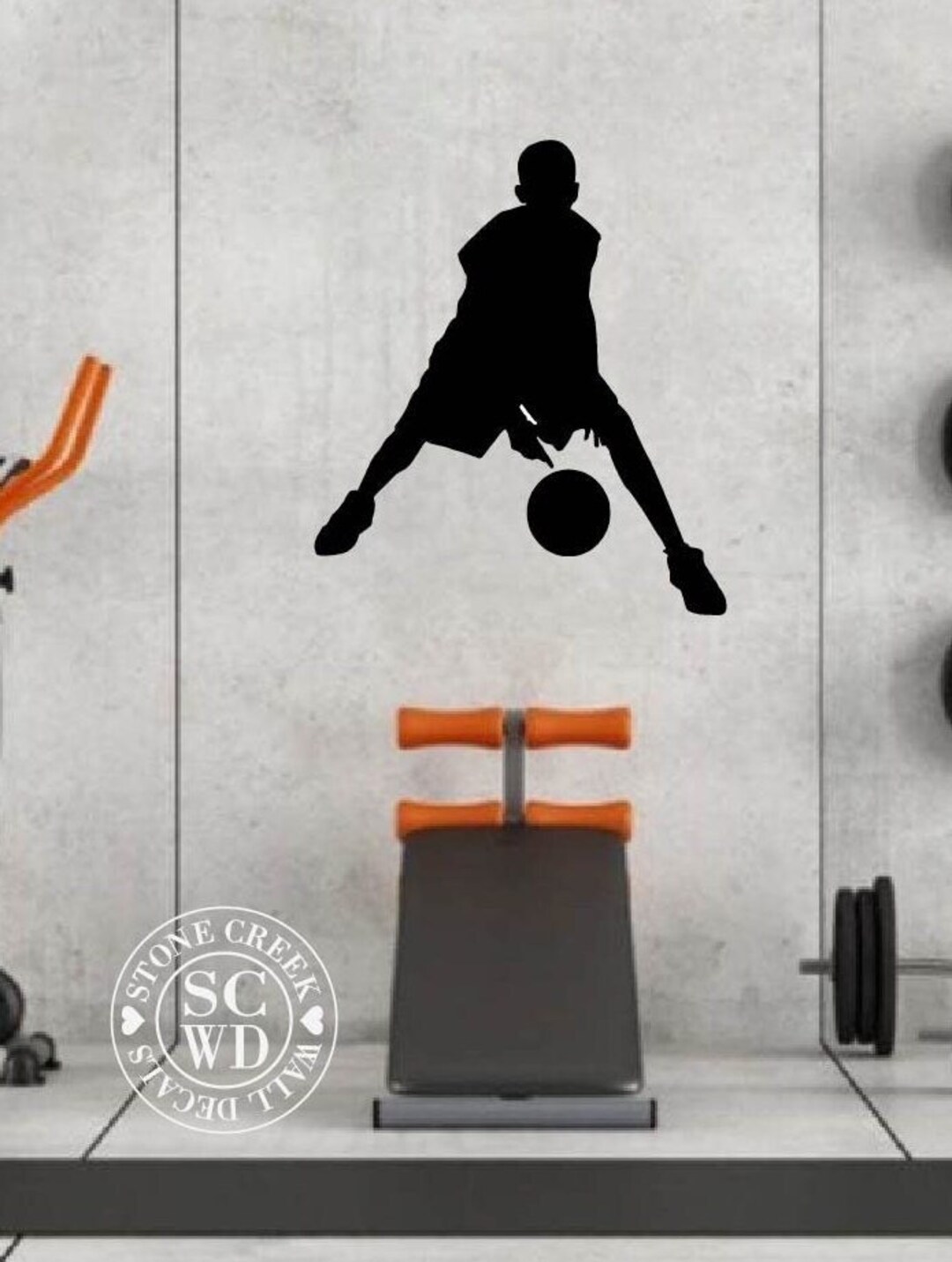 Basketball Decal for Walls Basketball Wall Decals Sports Etsy Nederland