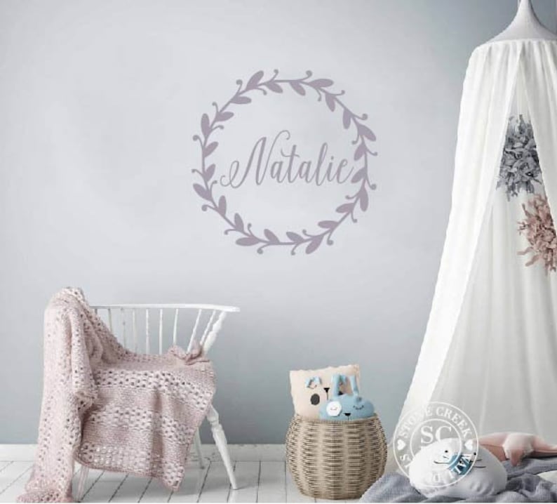 Personalized Wall Decal Name Wall Decal Girls Nursery Decal Etsy