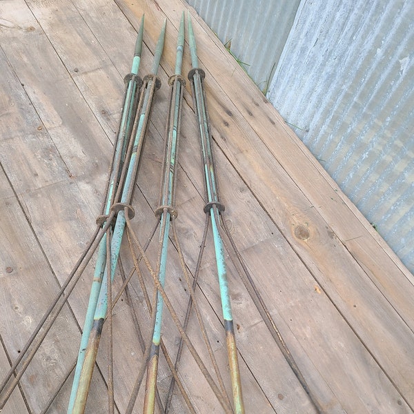 Copper Lightning Rods and Antique Reclaimed Holders