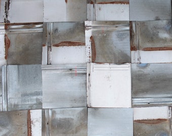 Ceiling Tiles Reclaimed Metal Roofing Barn Tin Drop Ceiling Etsy