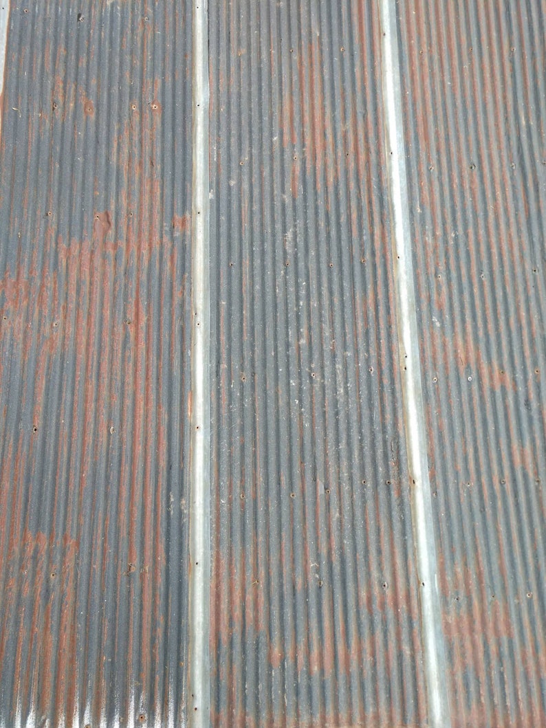 Rusty with Black Reclaimed Corrugated Metal 2600 sq feet available Roofing Barn Tin Beautiful Rustic Weathered Patina Salvaged FREE SHIPPING image 2