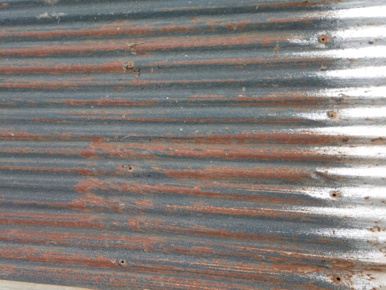 Rusty with Black Reclaimed Corrugated Metal 2600 sq feet available Roofing Barn Tin Beautiful Rustic Weathered Patina Salvaged FREE SHIPPING image 5