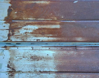 Rusty with Silver Metal Barn Tin Roofing Beautiful Reclaimed Rustic Weathered Patina FREE SHIPPING