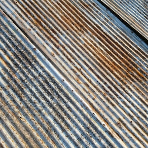 Metal Roofing Barn Silver Tin with Some Rust Areas Beautiful Reclaimed Rustic Weathered Patina FREE SHIPPING