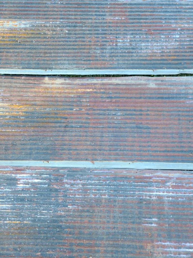 Rusty with Black Reclaimed Corrugated Metal 2600 sq feet available Roofing Barn Tin Beautiful Rustic Weathered Patina Salvaged FREE SHIPPING image 10