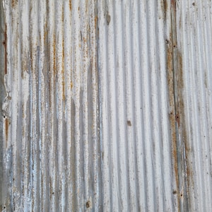 Metal Roofing Barn Corrugated Weathered Silver Painted Tin Beautiful Reclaimed Rustic Patina FREE SHIPPING image 7