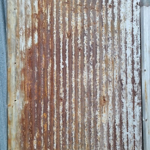 Metal Roofing Wide Barn Tin Silver with light Rust Beautiful Reclaimed Rustic Weathered Patina FREE SHIPPING image 2