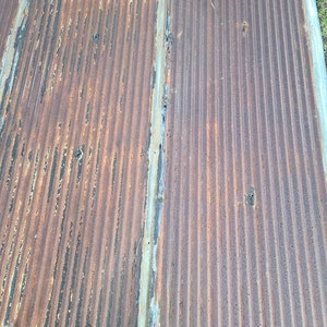 Rusty with Black Reclaimed Corrugated Metal 2600 sq feet available Roofing Barn Tin Beautiful Rustic Weathered Patina Salvaged FREE SHIPPING image 8