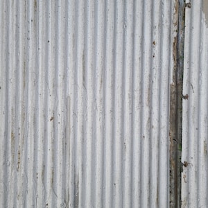 Metal Roofing Barn Corrugated Weathered Silver Painted Tin Beautiful Reclaimed Rustic Patina FREE SHIPPING