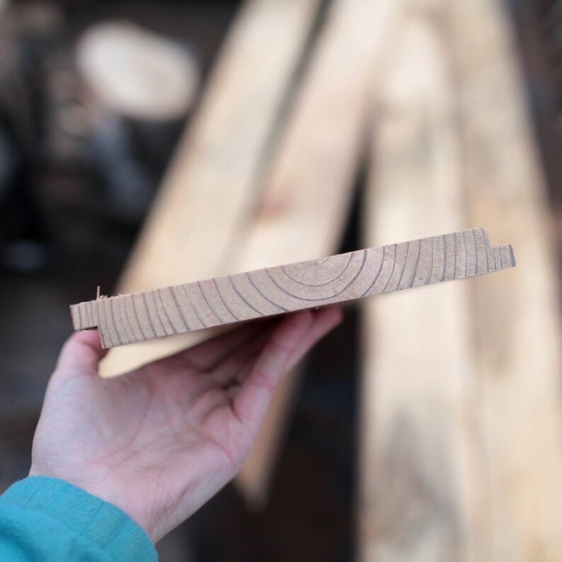 Reclaimed 1x8 Shiplap 21sqft Yellow Pine Paneling Warm Brown Etsy