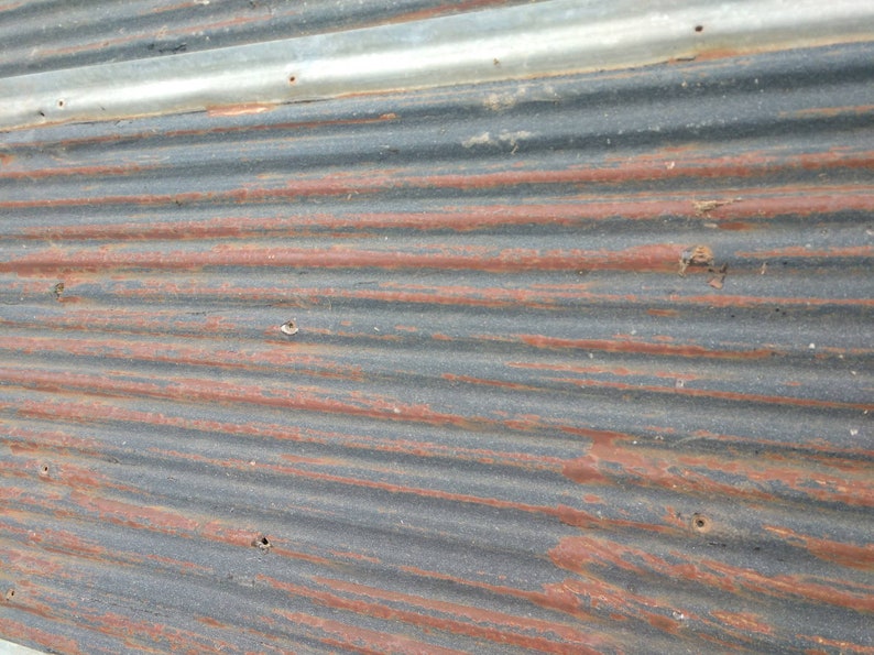 Rusty with Black Reclaimed Corrugated Metal 2600 sq feet available Roofing Barn Tin Beautiful Rustic Weathered Patina Salvaged FREE SHIPPING image 7