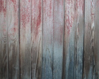 Reclaimed Barn Wood Tongue and Groove Boards - Only 100 sq ft - Paneling Weathered Gray and Red Barn Wood Siding - FREE SHIPPING