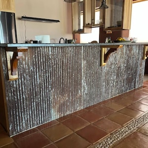 Reclaimed Barn Tin Roofing: Wide Rustic Silver Panels, Weathered Patina