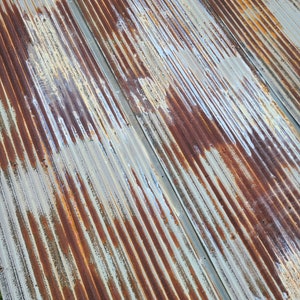 Metal Roofing Barn Silver Tin with Some Rust Areas Beautiful Reclaimed Rustic Weathered Patina FREE SHIPPING