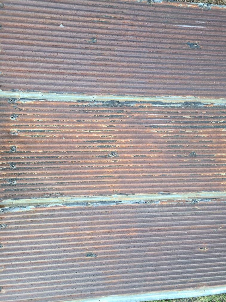 Rusty with Black Reclaimed Corrugated Metal 2600 sq feet available Roofing Barn Tin Beautiful Rustic Weathered Patina Salvaged FREE SHIPPING image 1