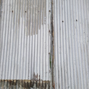 Metal Roofing Barn Corrugated Weathered Silver Painted Tin Beautiful Reclaimed Rustic Patina FREE SHIPPING image 10