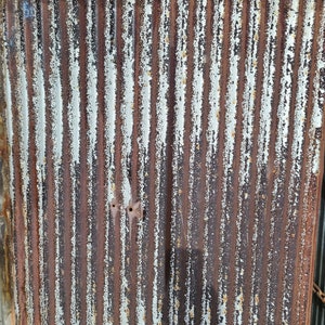 Rusty with Silver Reclaimed Corrugated Metal Roofing Barn Tin Beautiful Rustic Weathered Patina Salvaged Barn Tin FREE SHIPPING image 2